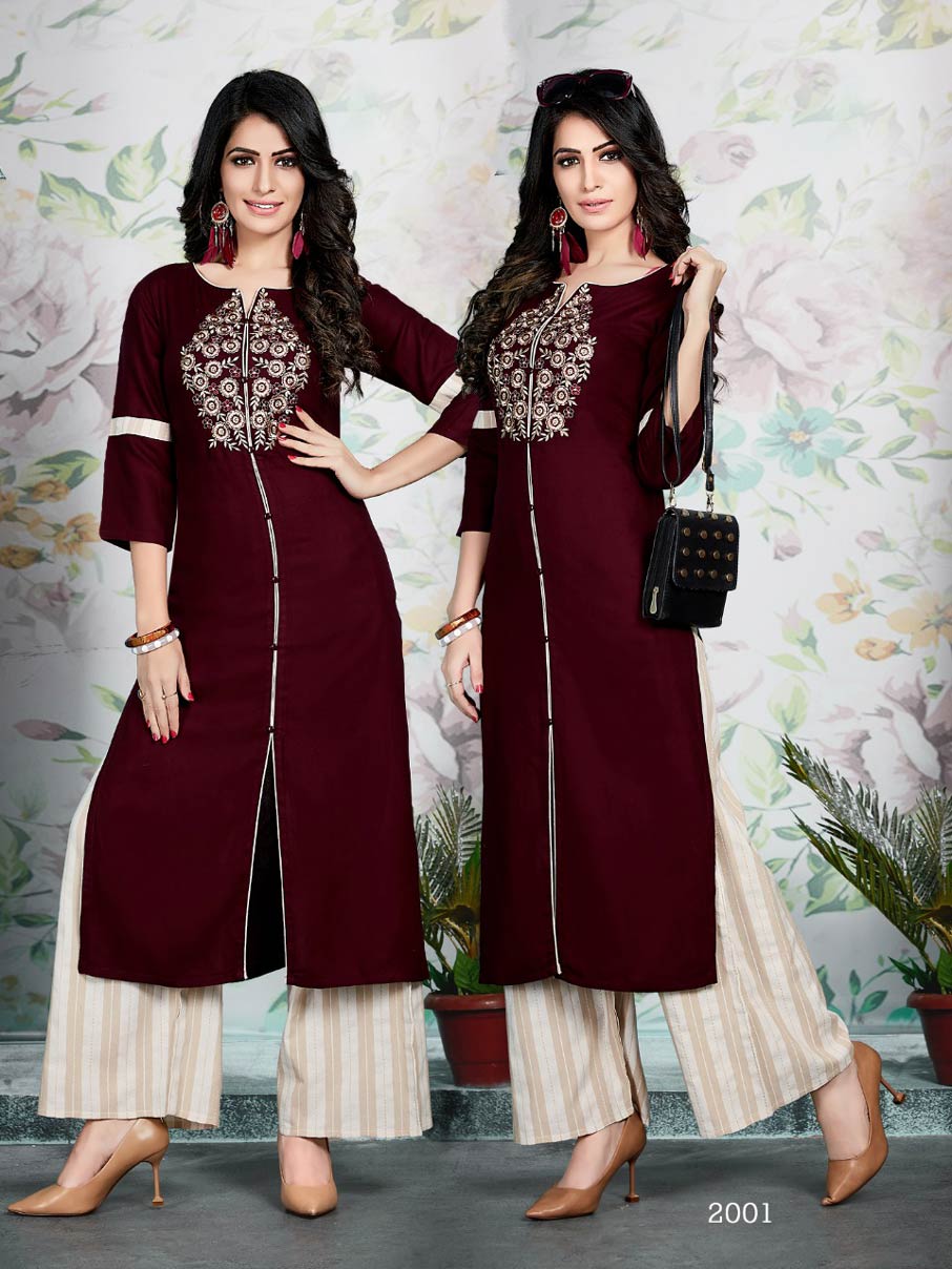 Anishka Vol-2 Manas Rayon Cotton Plazzo Kurti Traders Anishka Vol-2 Manas Rayon Cotton Plazzo Kurti Traders